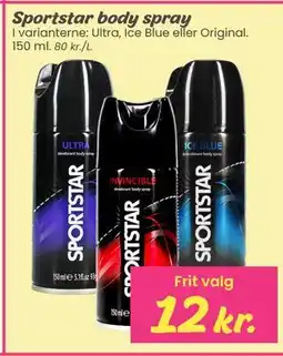 Hi five Sportstar body spray tilbud