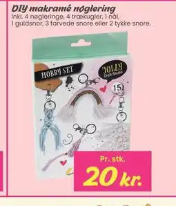 Hi five DIY makramé nøglering tilbud