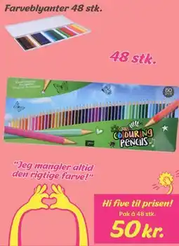 Hi five Farveblyanter 48 stk tilbud