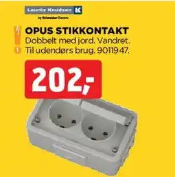 jem & fix Opus stikkontakt (dobbelt) tilbud