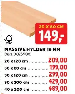 jem & fix MASSIVE HYLDER 18 MM tilbud