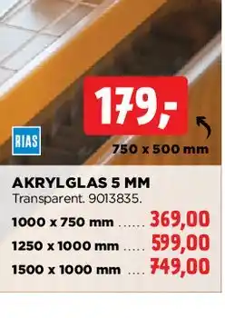 jem & fix AKRYLGLAS 5 MM tilbud