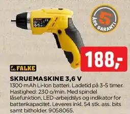 jem & fix SKRUEMASKINE 3,6 V tilbud