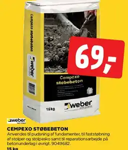 jem & fix Cempexo støbebeton tilbud