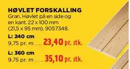 jem & fix Høvlet forskalling tilbud