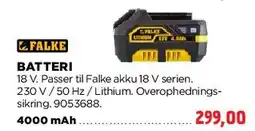 jem & fix Batteri 18 V tilbud