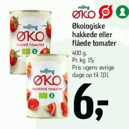Føtex Økologiske hakkede eller flåede tomater tilbud