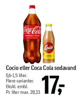 Føtex Cocio eller Coca Cola sodavand tilbud