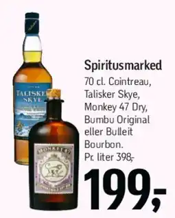 Føtex Spiritusmærke - udvalg (fx Cointreau, Talisker Skye, Monkey 47, Bumbu) tilbud