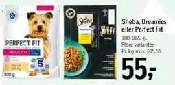 Føtex Sheba, Dreamies eller Perfect Fit tilbud