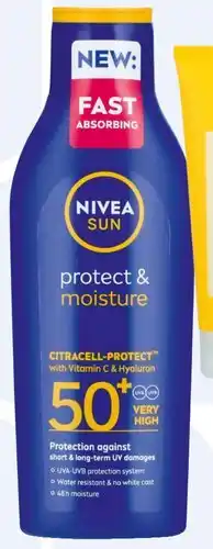 Føtex Nivea Sun Protect & Moisture SPF50 tilbud