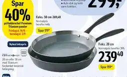 Føtex Køkkenchef / titanium-forstærket pande (f.eks. 28 cm) tilbud