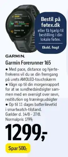 Føtex Garmin Forerunner 165 tilbud