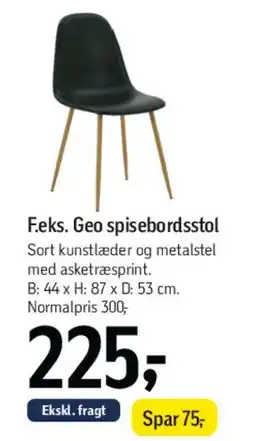 Føtex F.eks. Geo spisebordsstol tilbud