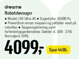 Føtex dreame Robotstøvsuger (L10 Ultra AE) tilbud