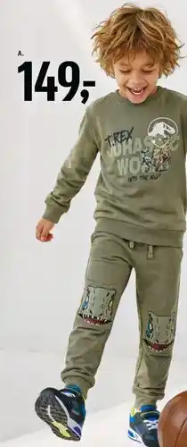Føtex Kids' Jurassic World T‑Rex tracksuit tilbud