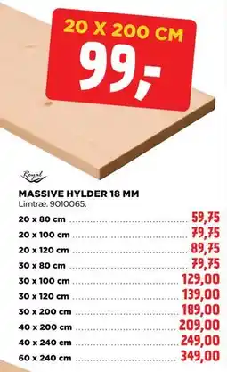 jem & fix MASSIVE HYLDER 18 MM tilbud