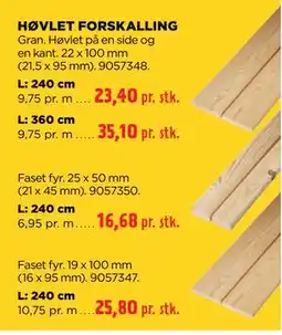 jem & fix HØVLET FORSKALLING tilbud