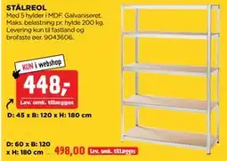 jem & fix STÅLREOL tilbud