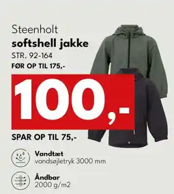 Dansk Outlet Steenholt softshell jakke tilbud