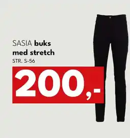 Dansk Outlet SASIA buks med stretch tilbud