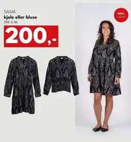 Dansk Outlet Sasia kjole eller bluse tilbud