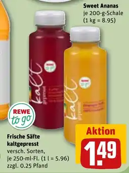 REWE DE REWE to go Frische Säfte tilbud