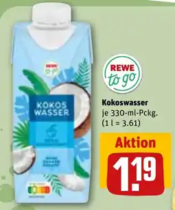 REWE DE Rewe to go Kokoswasser tilbud