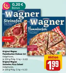 REWE DE Original Wagner Flammkuchen Elsässer Art tilbud