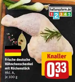 REWE DE Hähnchenschenkel mit Rückenstück tilbud
