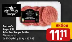 REWE DE Butcher's Angus XXL Irish Beef Burger Patties tilbud