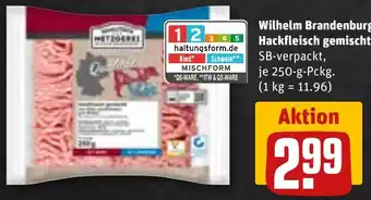 REWE DE Wilhelm Brandenburg Hackfleisch gemischt tilbud