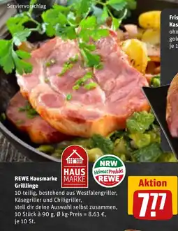 REWE DE REWE Hausmarke Grilllinge tilbud