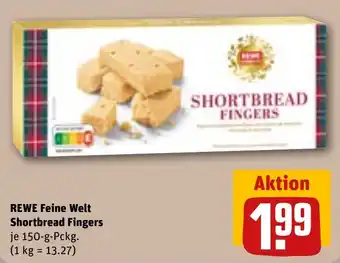 REWE DE REWE Feine Welt Shortbread Fingers tilbud