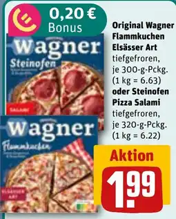REWE DE Wagner Flammkuchen Elsässer Art tilbud