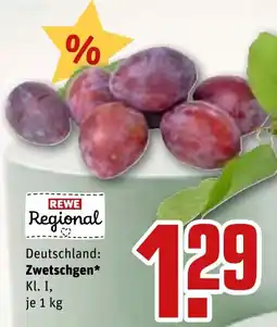 REWE DE Rewe Regional Zwetschgen tilbud