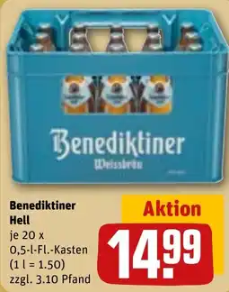 REWE DE Benediktiner Weissbräu Hell tilbud