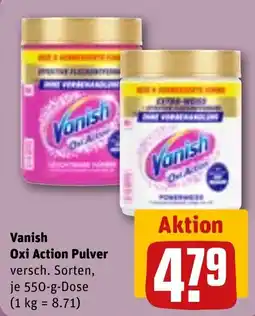 REWE DE Vanish Oxi Action Pulver tilbud