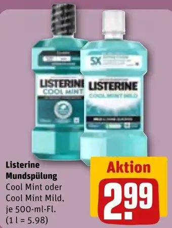 REWE DE Listerine Mundspülung tilbud