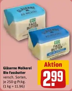 REWE DE Gläserne Molkerei Bio Fassbutter tilbud