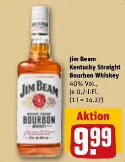 REWE DE Jim Beam Kentucky Straight Bourbon Whiskey tilbud