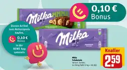 REWE DE Milka Schokolade tilbud