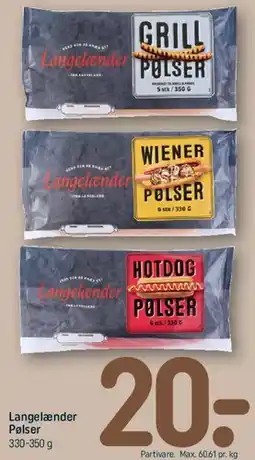 REMA 1000 Langelænder Pølser tilbud