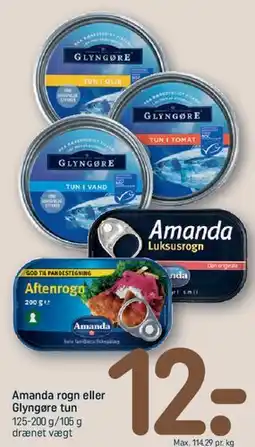 REMA 1000 Amanda rogn eller Glyngøre tun tilbud