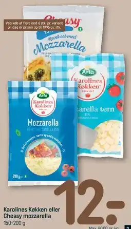REMA 1000 Karolines Køkken eller Cheasy mozzarella tilbud