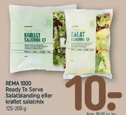 REMA 1000 Ready To Serve Salatblanding / Krøllet salatmix tilbud