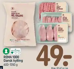 REMA 1000 Dansk kylling tilbud
