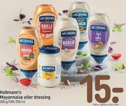 REMA 1000 Hellmann's Mayonnaise eller dressing tilbud