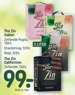 REMA 1000 The Zin (boxed wine) tilbud
