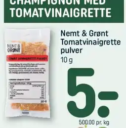 REMA 1000 Nemt & Grønt Tomatvinaigrette pulver tilbud